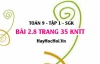 Bài 2.8 trang 35 Toán 9 tập 1 Kết nối tri thức